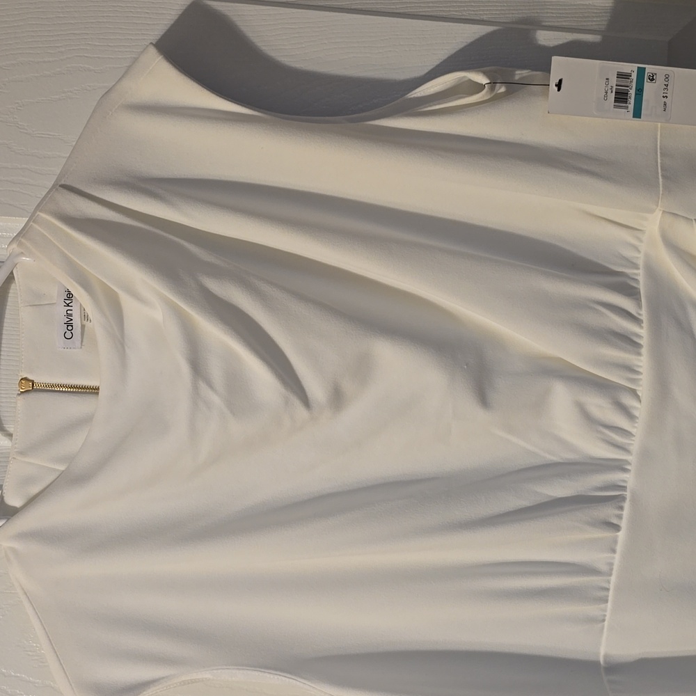Calvin Klein Women's White Dress - Picture 2 of 8